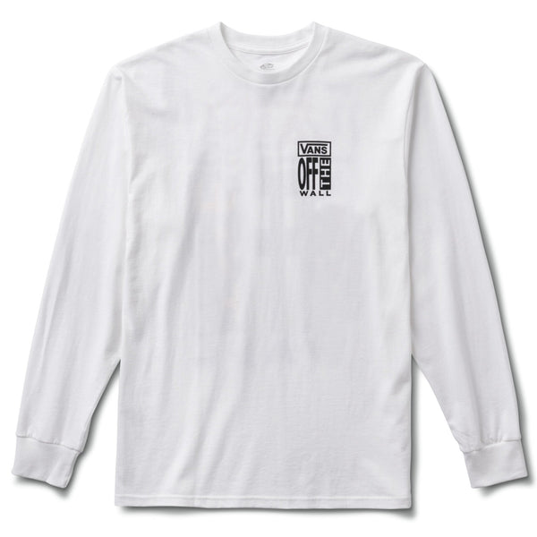 avis by SIVA シヴァ WHY Screen wide LS Tシャツ Vans AVE LS Tee White - Orchard Skateshop