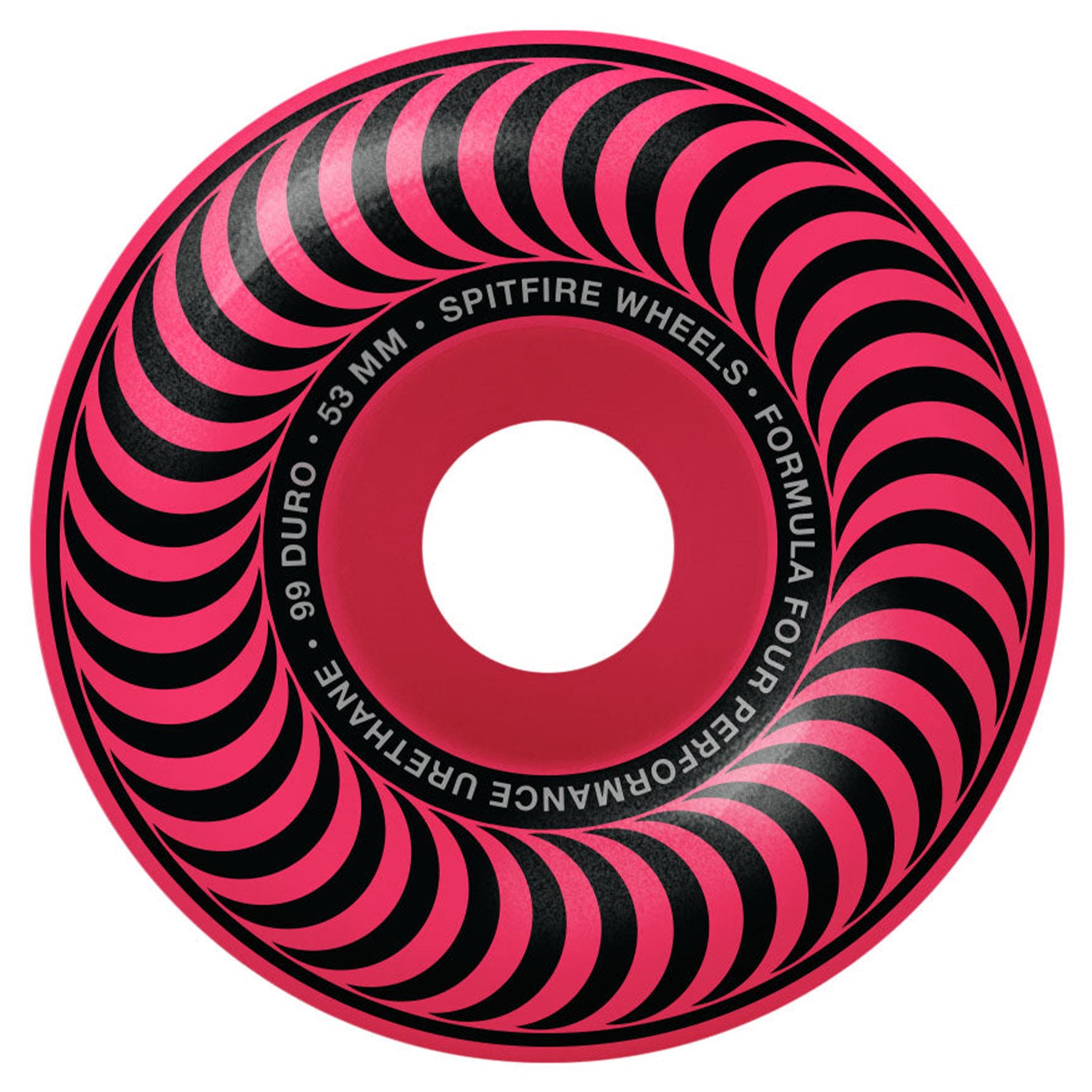 Spitfire Wheels F4 Classic Neon Pink 53mm 99a