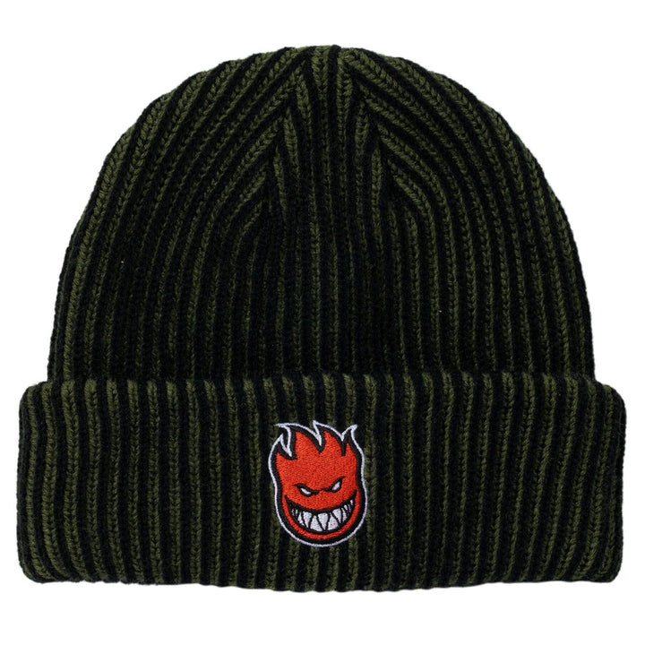 Spitfire Bighead Fill Cuff Beanie Olive/Black/Red