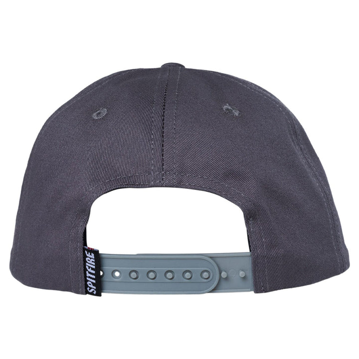 Spitfire Gas Mask Script Patch Snapback Hat Charcoal