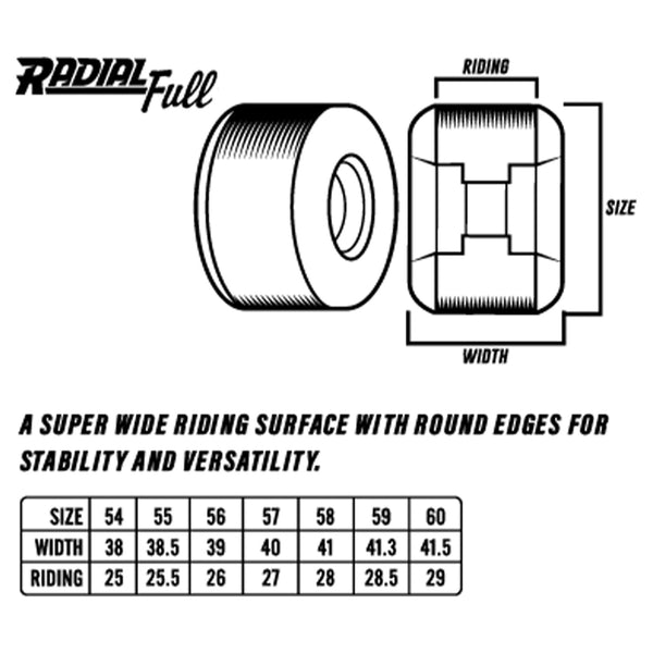 Spitfire Radial Full Swirl F4 99a 56mm - Orchard Skateshop