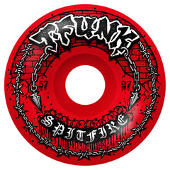 Spitfire T-Funk Raw Radial Full Red F4 97a 57mm - Orchard Skateshop