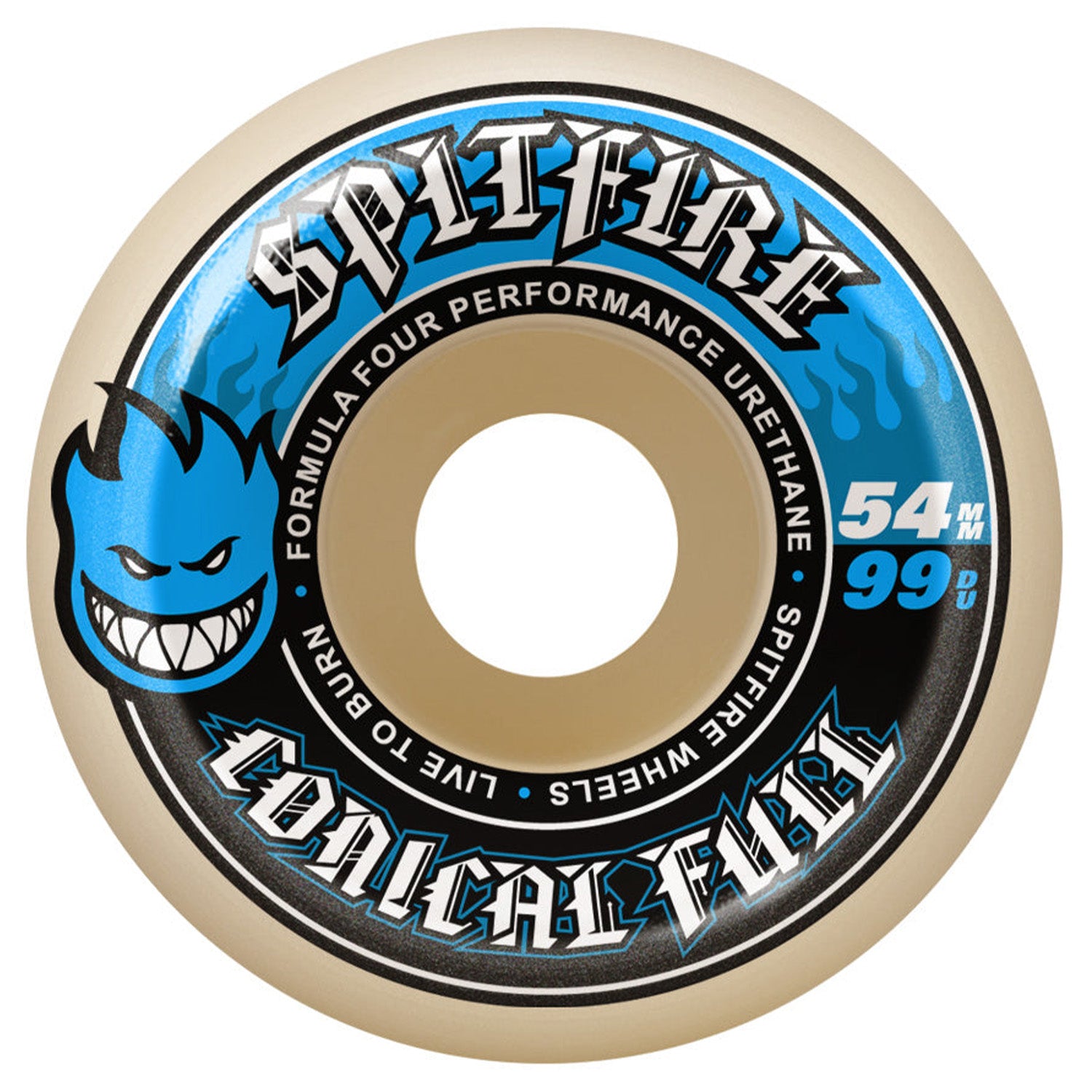 Spitfire Wheels Conical Full Blue Print F4 99a 54mm - Orchard