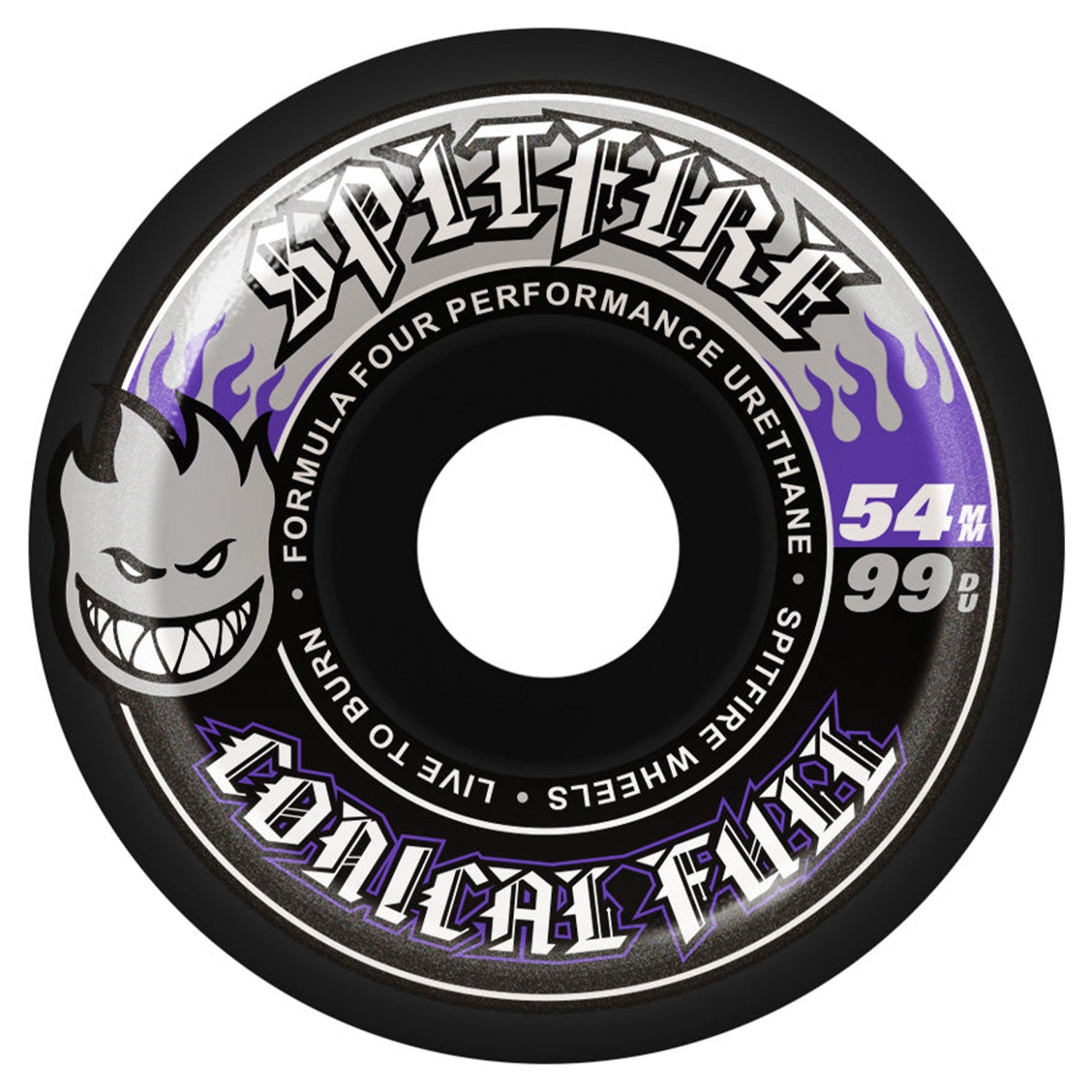 Spitfire Wheels F4 Conical Full Black 54mm 99a