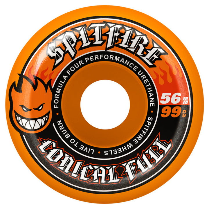 Spitfire Wheels F4 Conical Full Orange 56mm 99a