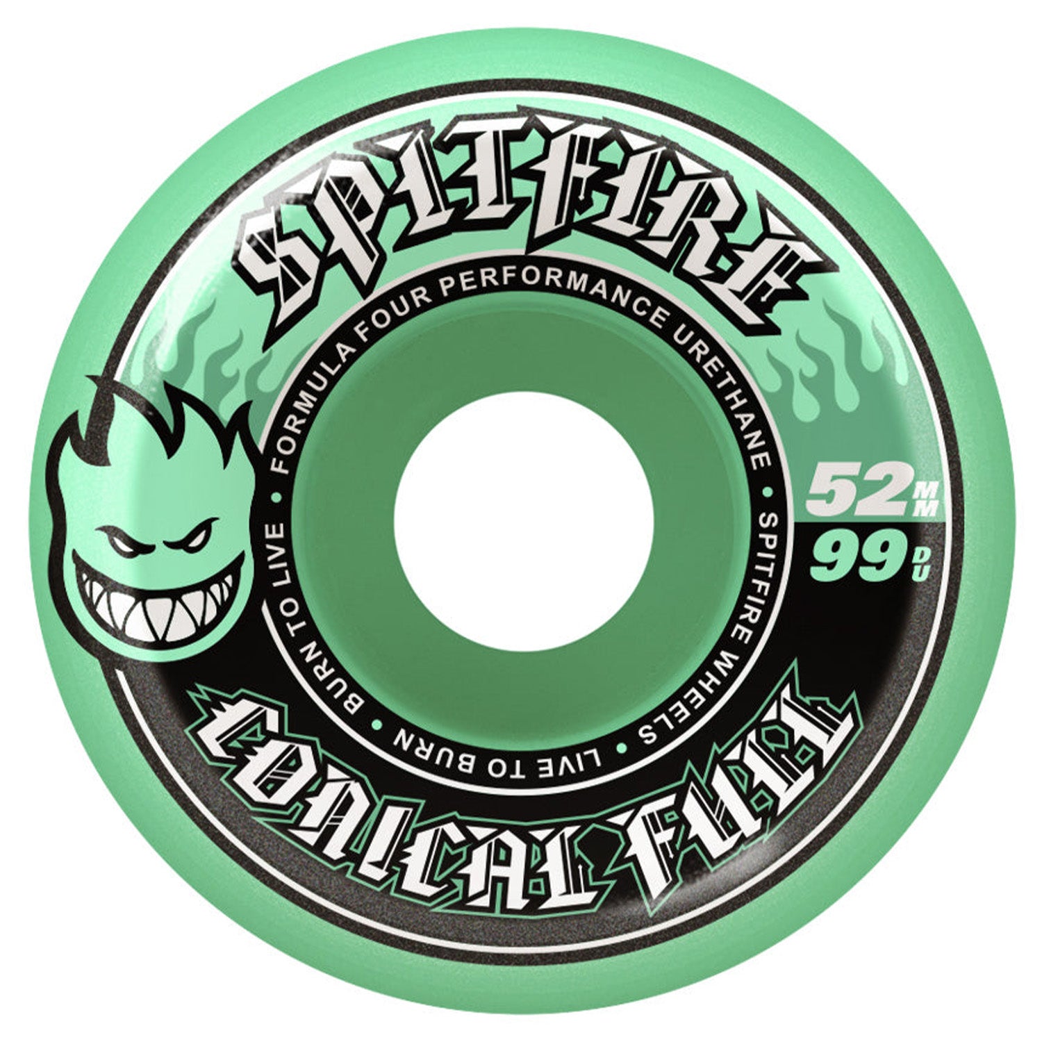 Spitfire Wheels F4 Conical Full Teal 52mm 99a