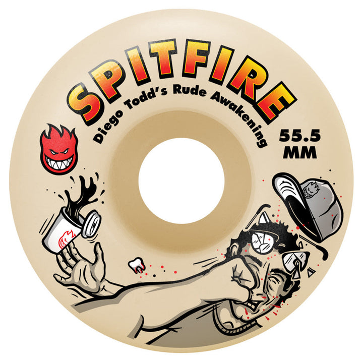 Spitfire Wheels F4 Diego Todd Rude Awakening Classic 53.5mm 99a