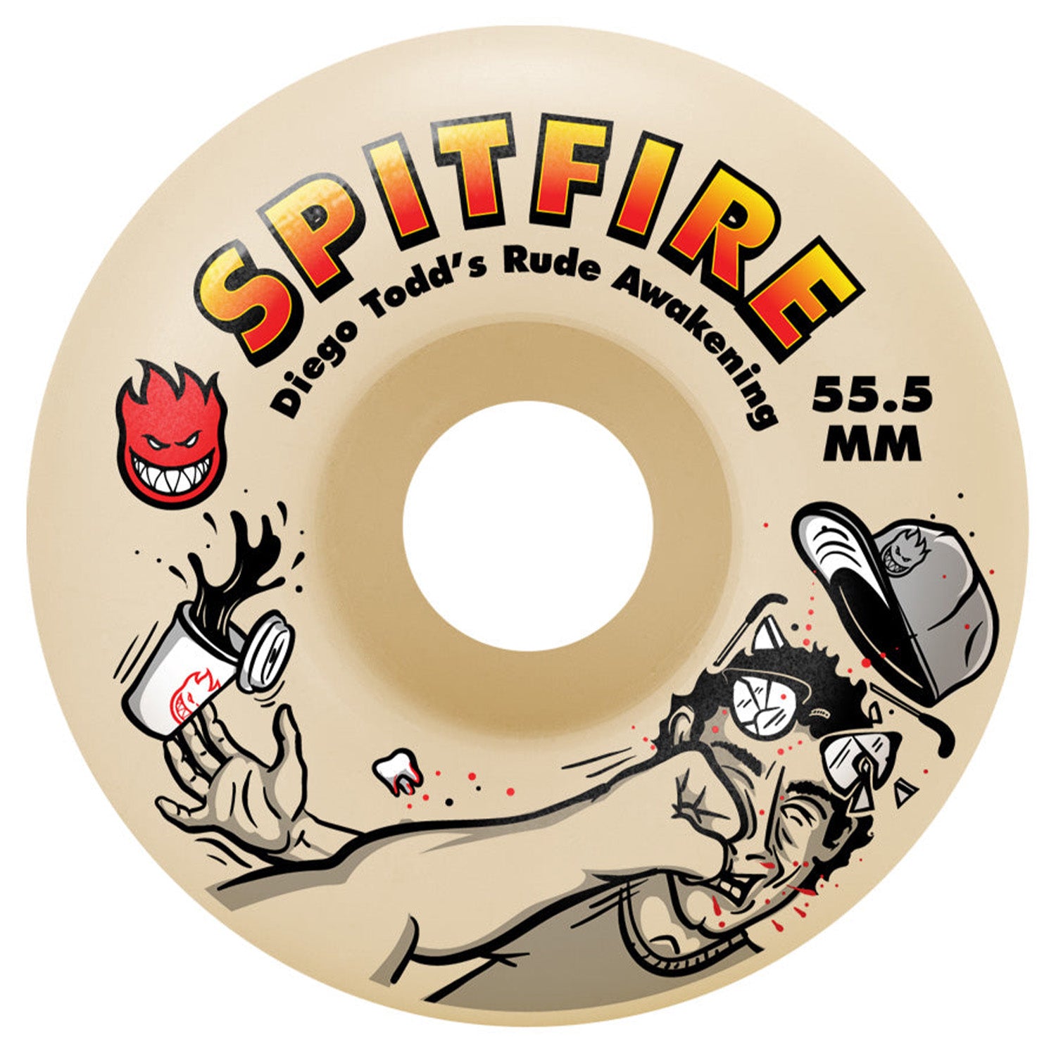 Spitfire Wheels F4 Diego Todd Rude Awakening Classic 55.5mm 99a