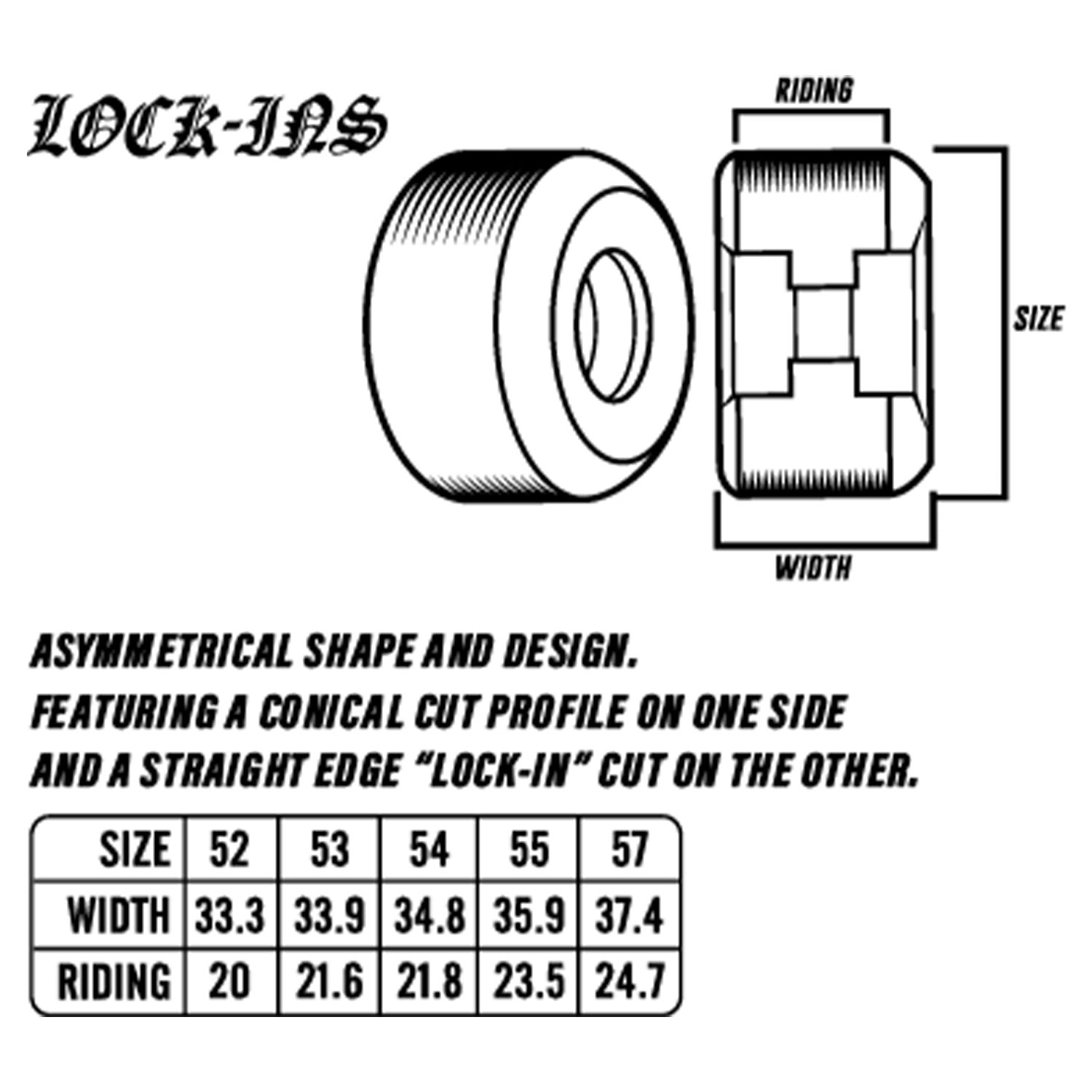 Spitfire Wheels F4 Formula Four Lock In 101D 53mm