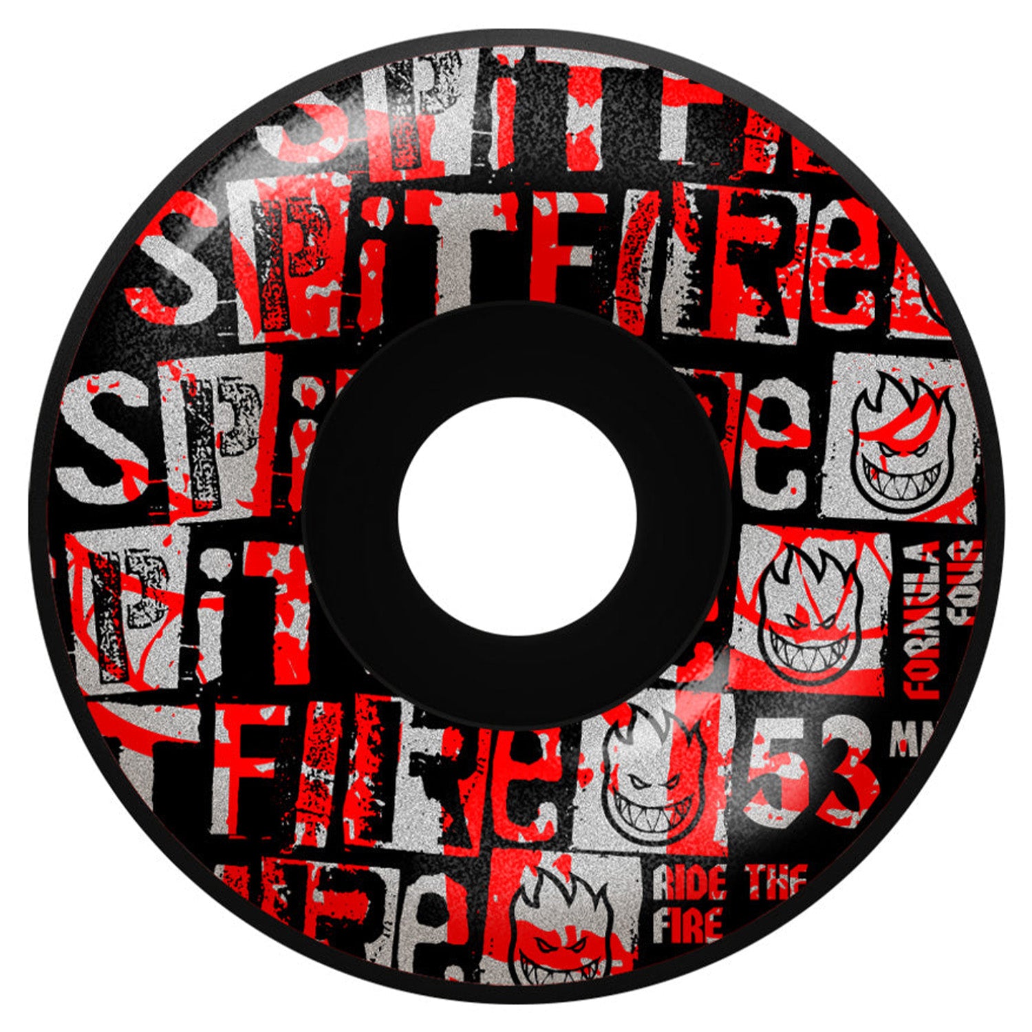 Spitfire Wheels F4 Ransom Radial Black 53mm 99a