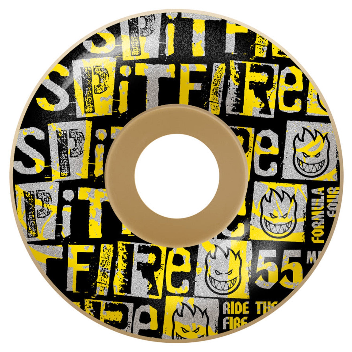 Spitfire Wheels F4 Ransom Radial Natural 55mm 99a
