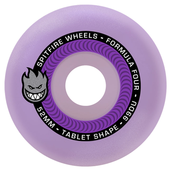 Spitfire Wheels F4 Tablets Purple 52mm 99a