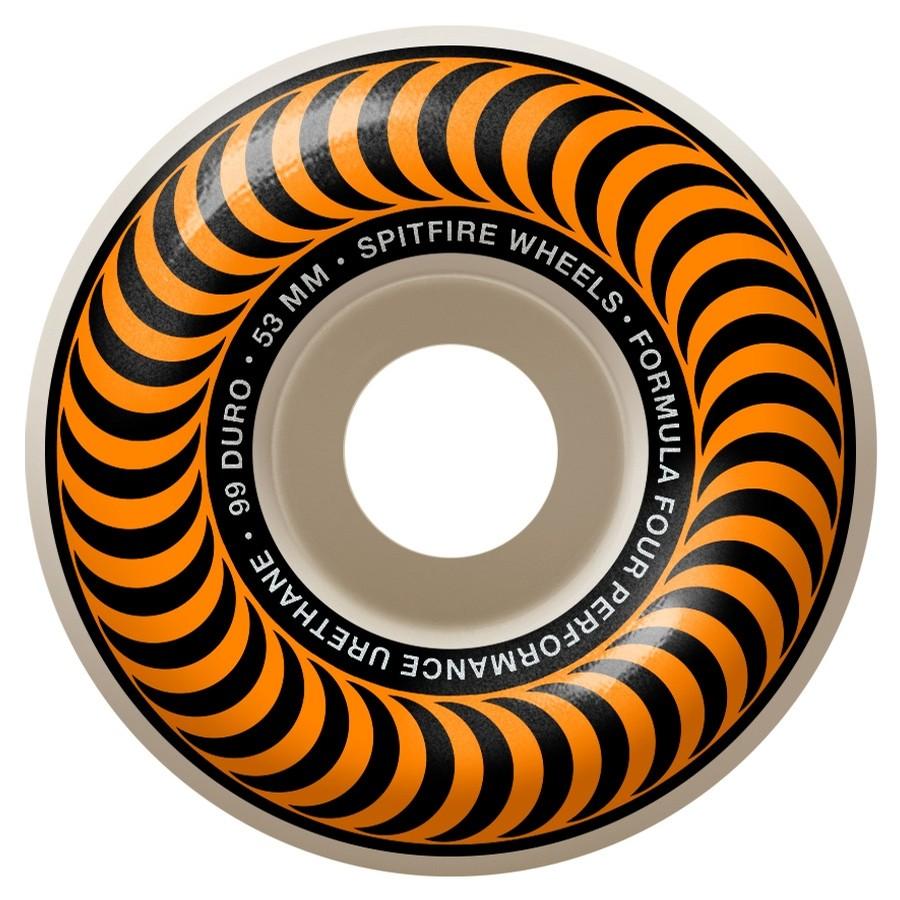 SPITFIRE OGCLASSIC53㎜99DURO Spitfire Wheels Formula Four Classic 99 Orange 53mm - Orchard