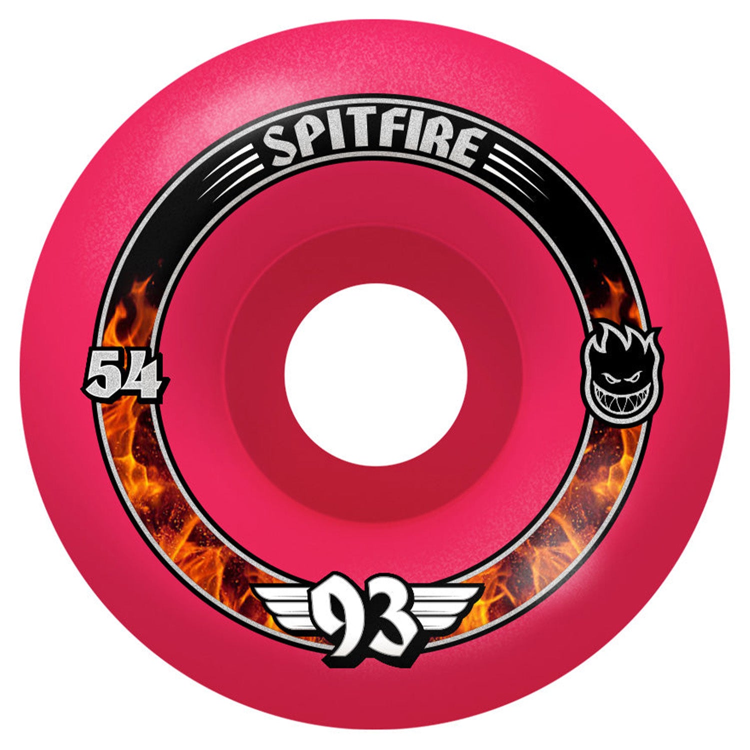 00s SPITFIRE WHEELS 蛍光ピンク OLDSKATE 実寸XL位 Spitfire Wheels Radials Pink F4 93a 54mm - Orchard Skateshop