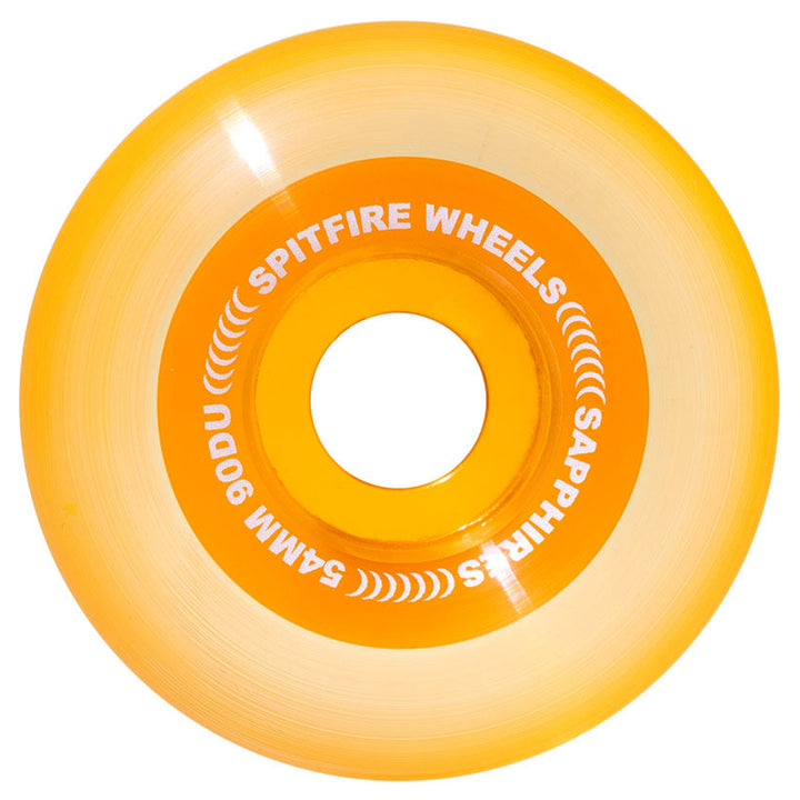 Spitfire Wheels Sapphire Conical Full Neon Orange 56mm 90a Hybrid
