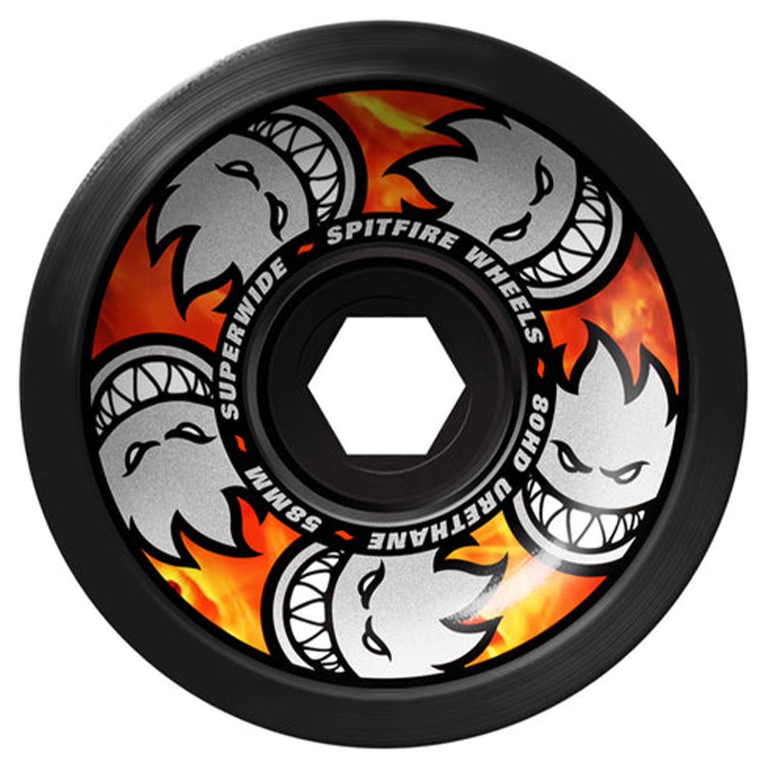 Spitfire Wheels Superwide Multiball 80HD Cruiser 58mm 80a