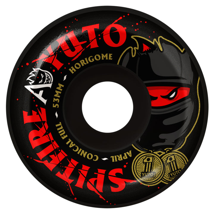 Spitfire Wheels x April Yuto Conical Full F4 53mm 99a Black