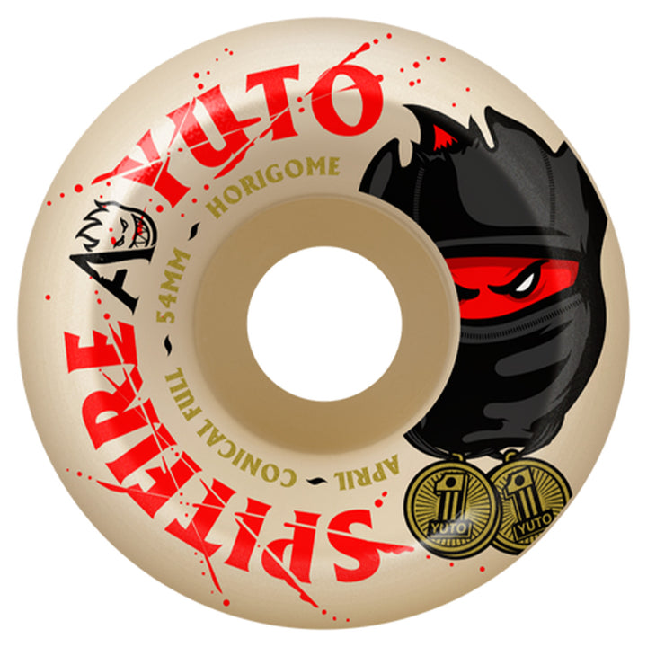 Spitfire Wheels x April Yuto Conical Full F4 54mm 99a Natural