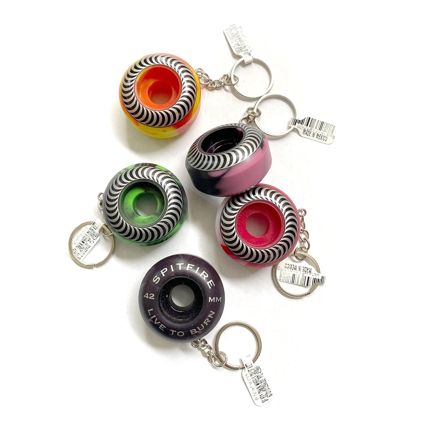Spitfire Wheel Key Chain Assorted Colors
