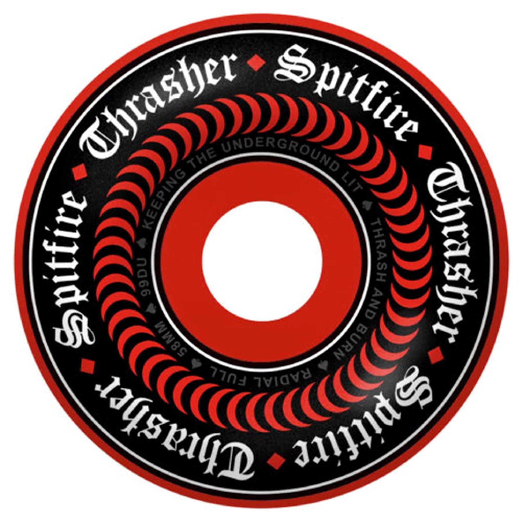 Spitfire x Thrasher Oath Radial Full F4 58mm 99a