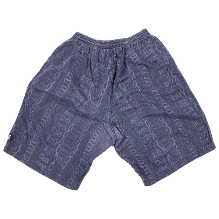 Overripe Stussy Cotton Surf Short AOP Blurpleish Large (early 90's)