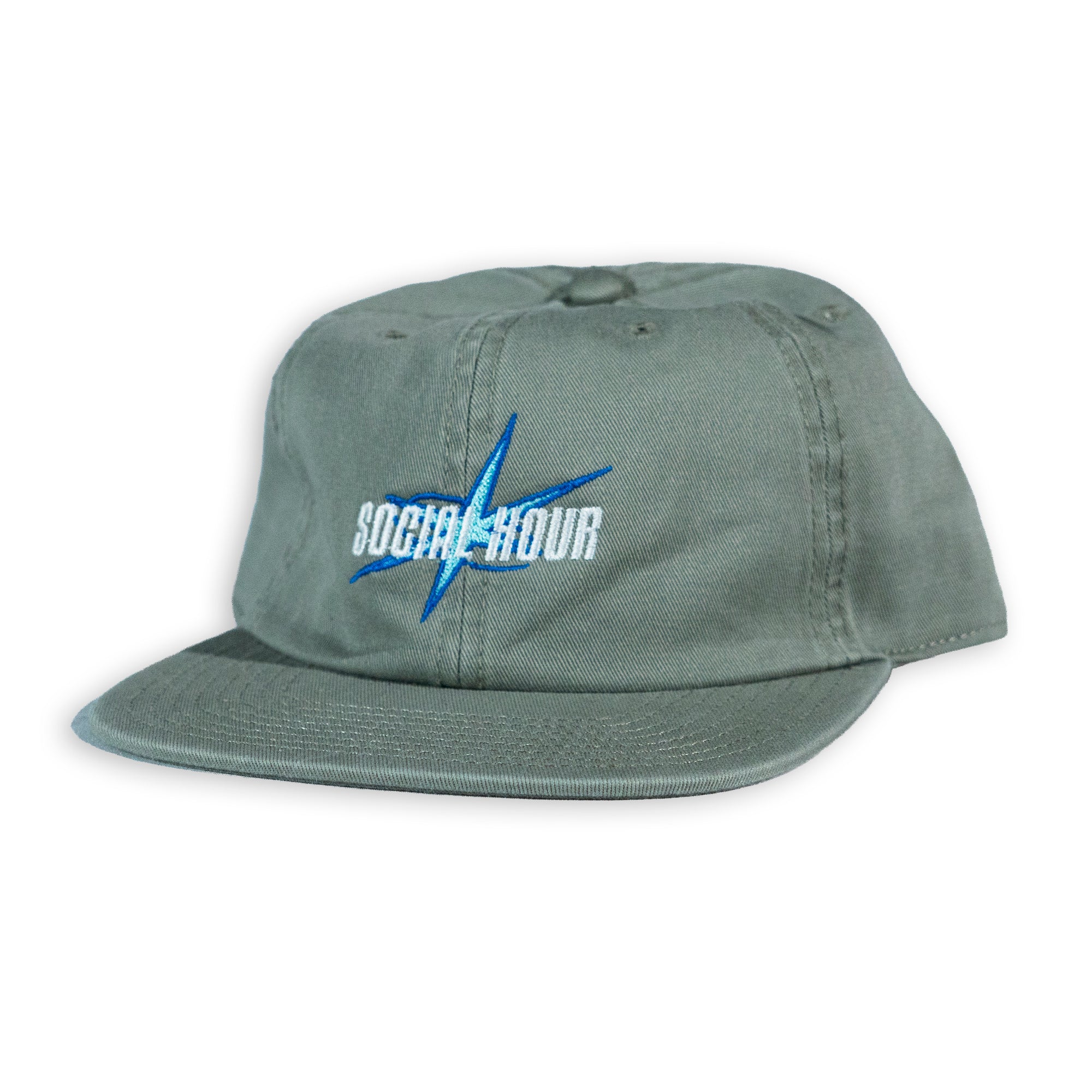 Social Hour Star Strapback Hat Sage