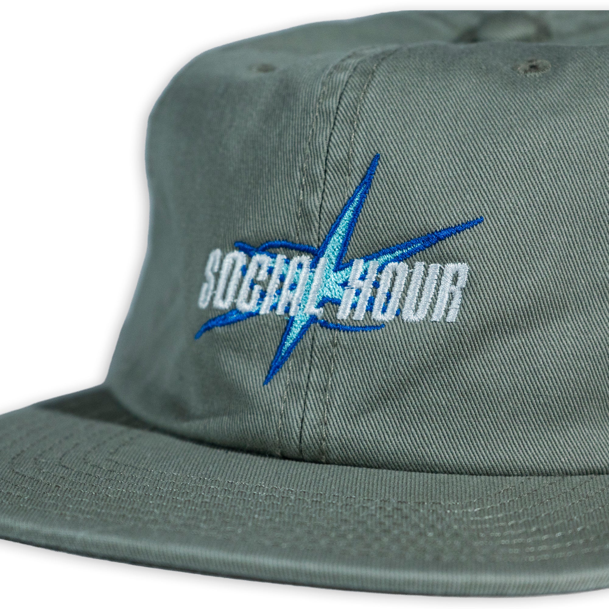 Social Hour Star Strapback Hat Sage