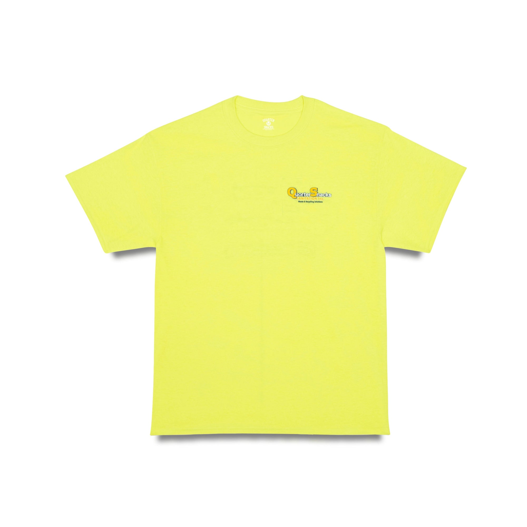 Quartersnacks Sanitation T-Shirt Neon Yellow