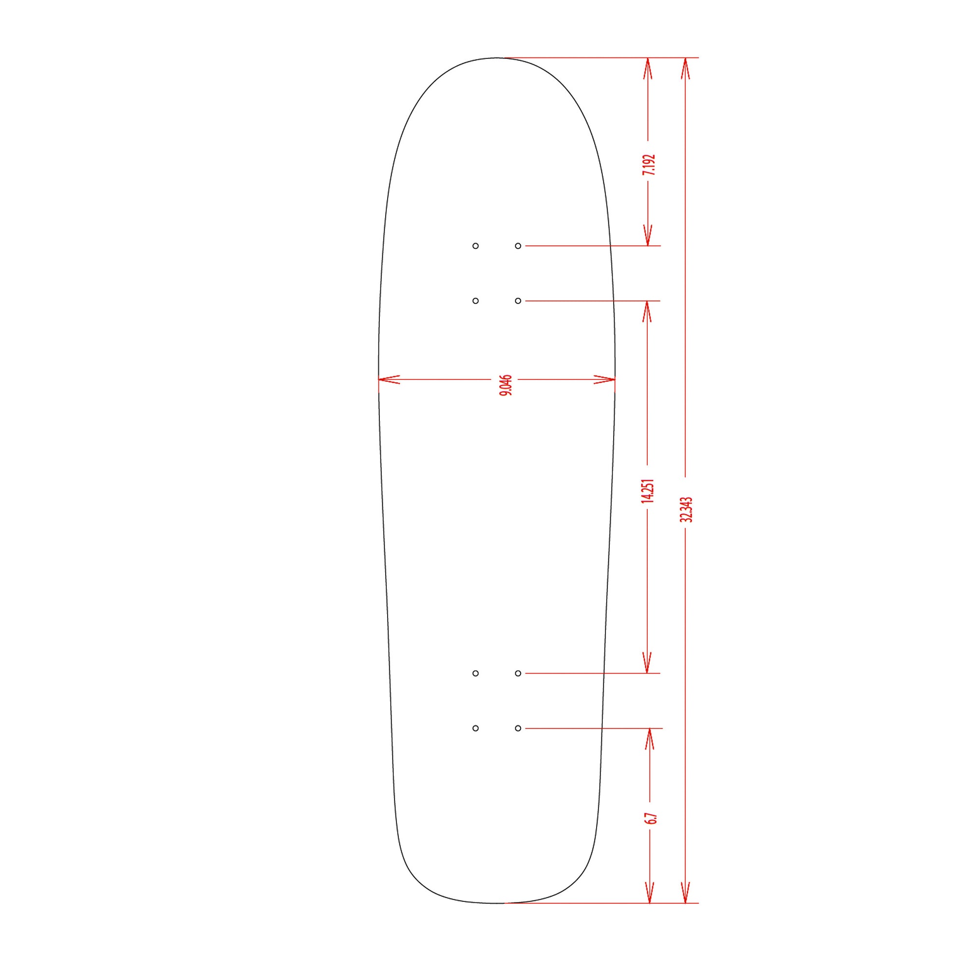 Limosine Shaped Deck 1 Brown Metallic 9.0"