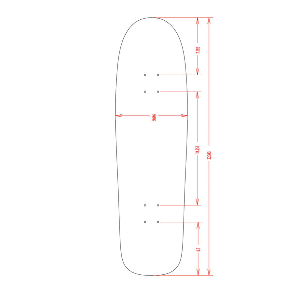 Limosine Shaped Deck 1 Brown Metallic 9.0