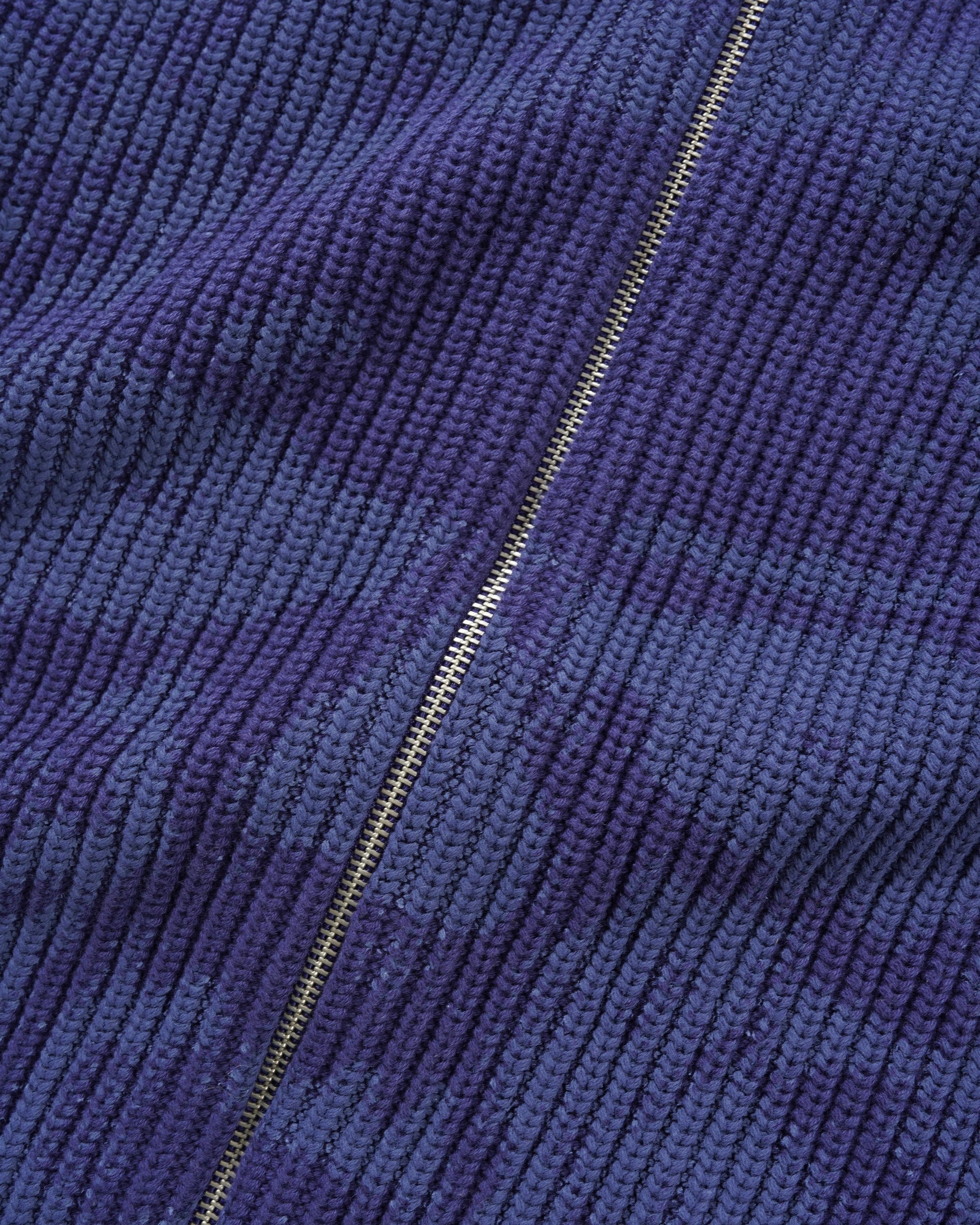 Butter Goods Shout Zip-Thru Sweater Dark Blue