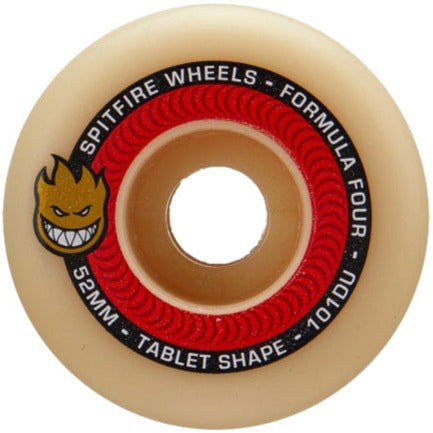 Spitfire Formula Four 52mm101Duro タブレット Spitfire Wheels Formula Four F4 Tablets Natural 101D 52mm