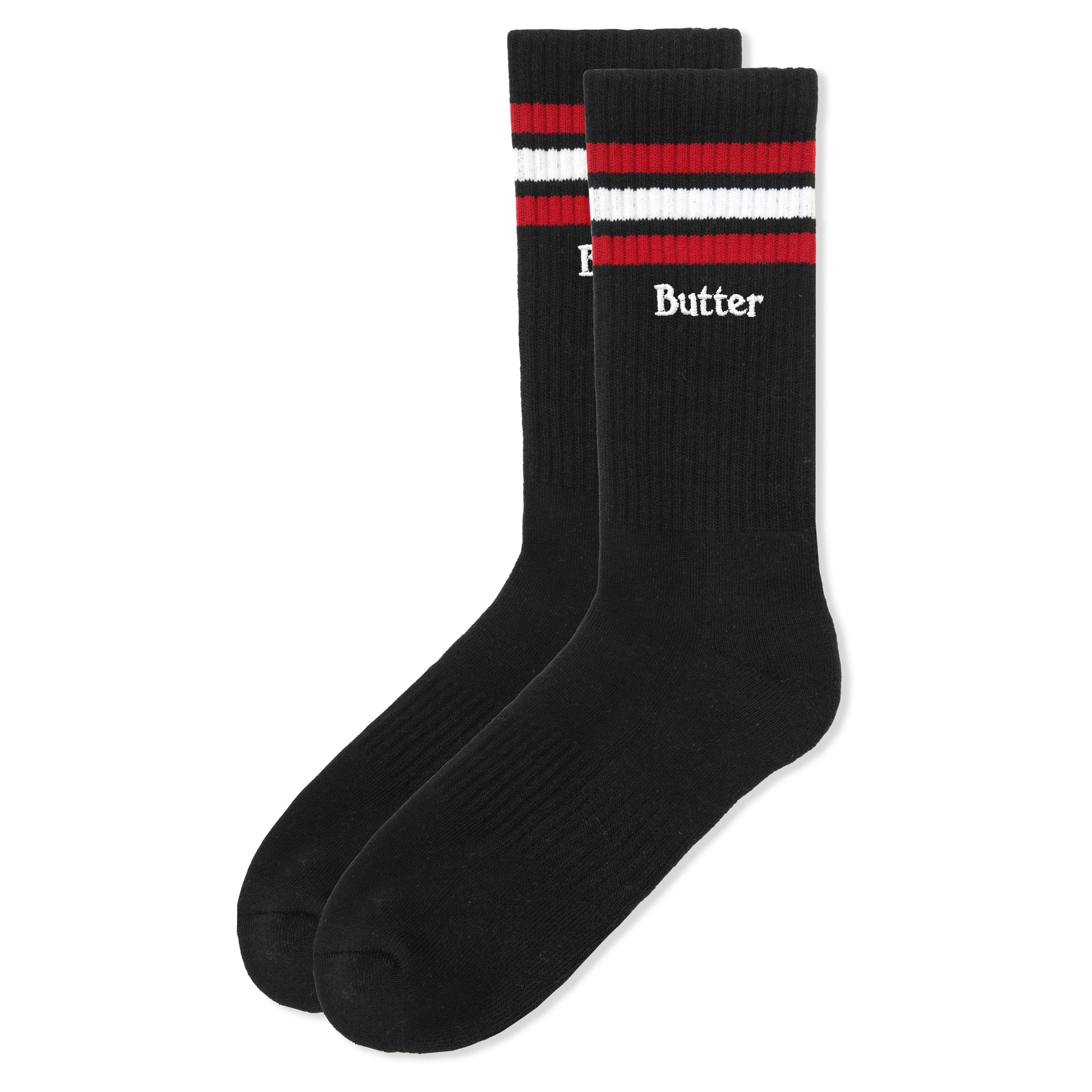 Butter Goods Stripe Socks Black