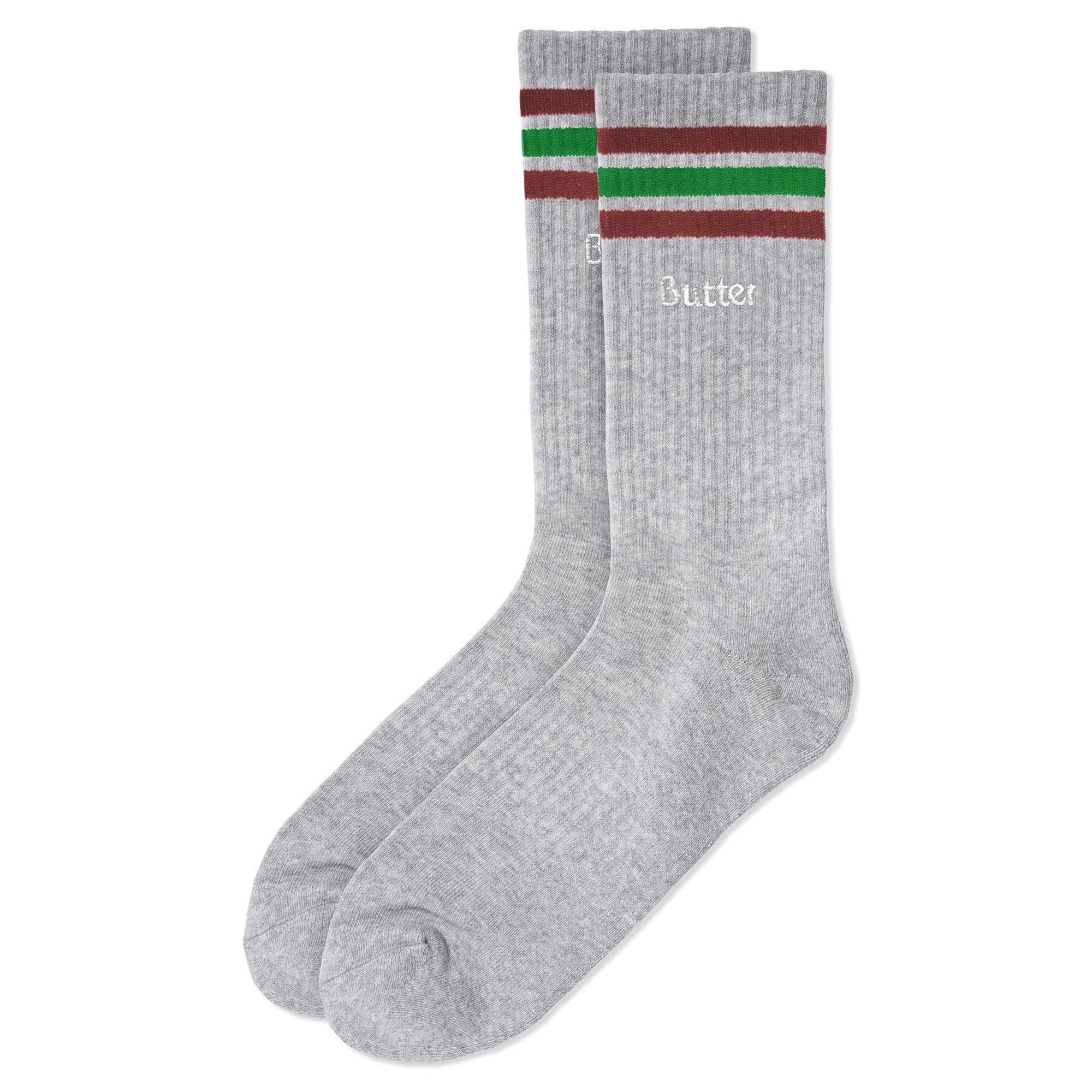 Butter Goods Stripe Socks Q324 Grey