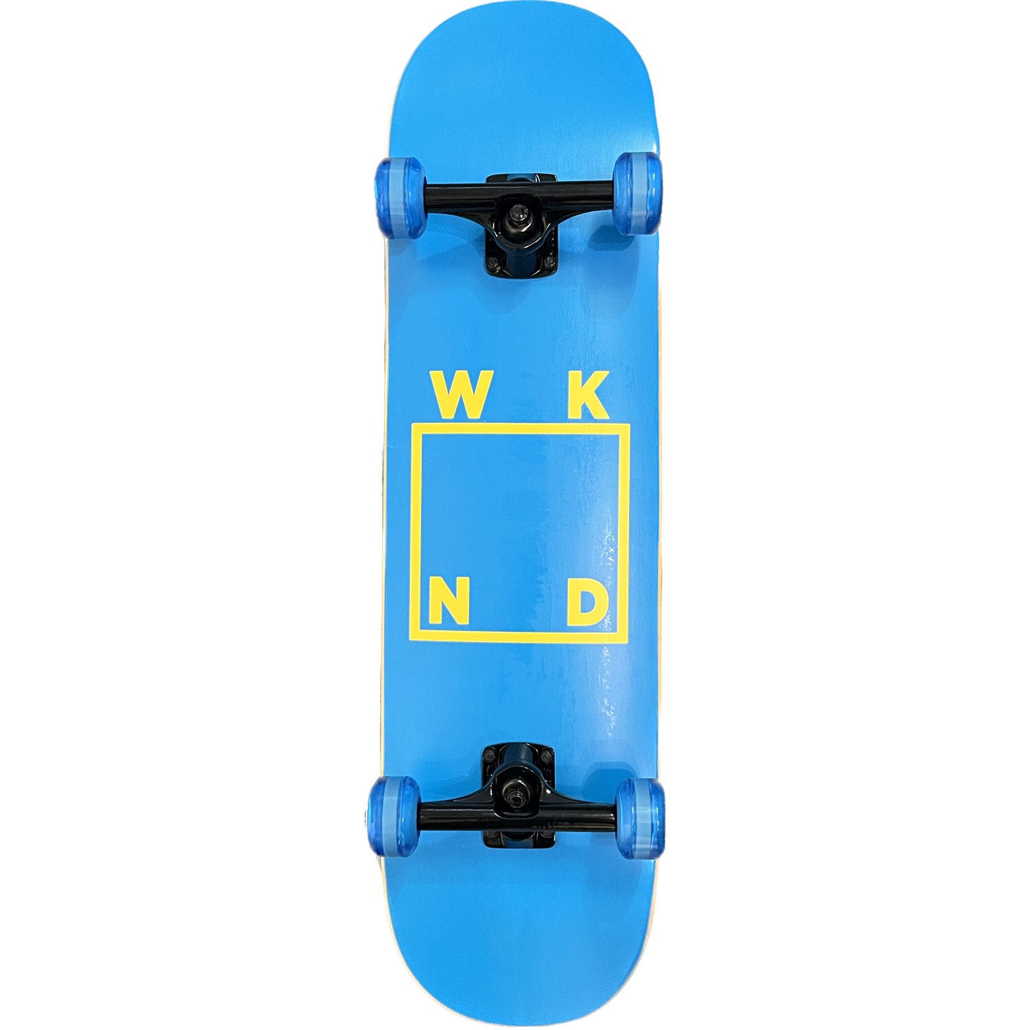 WKND Team Logo Blue/Yellow Custom Complete Skateboard Hybrid 8.25"