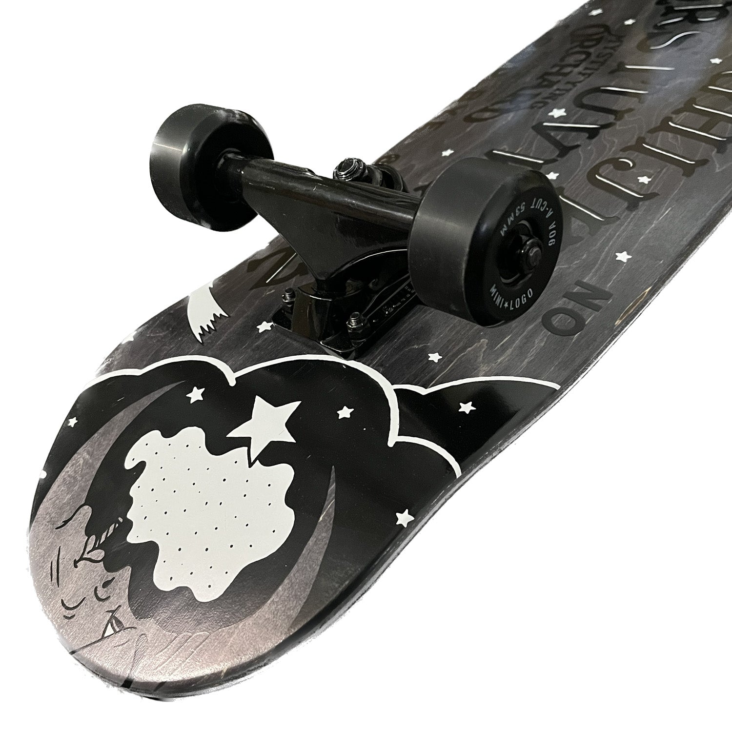 Orchard Mystifying Black Custom Complete Skateboard 7.75" Hybrid