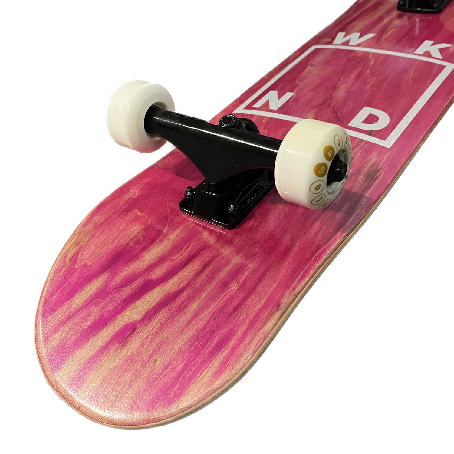WKND Team Logo Glitters Pink 7.75" Custom Complete Skateboard Hybrid