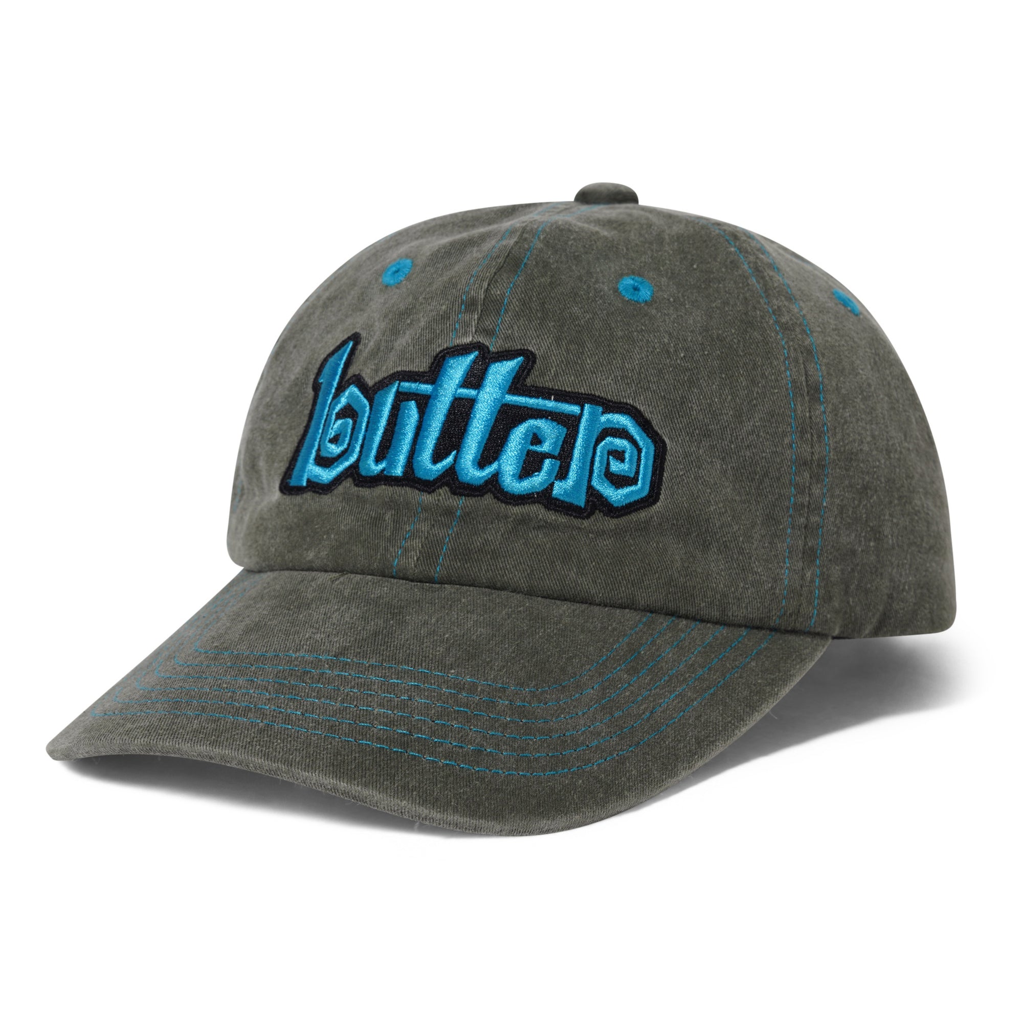 Butter Goods Swirl 6 Panel Cap Washed Foliage