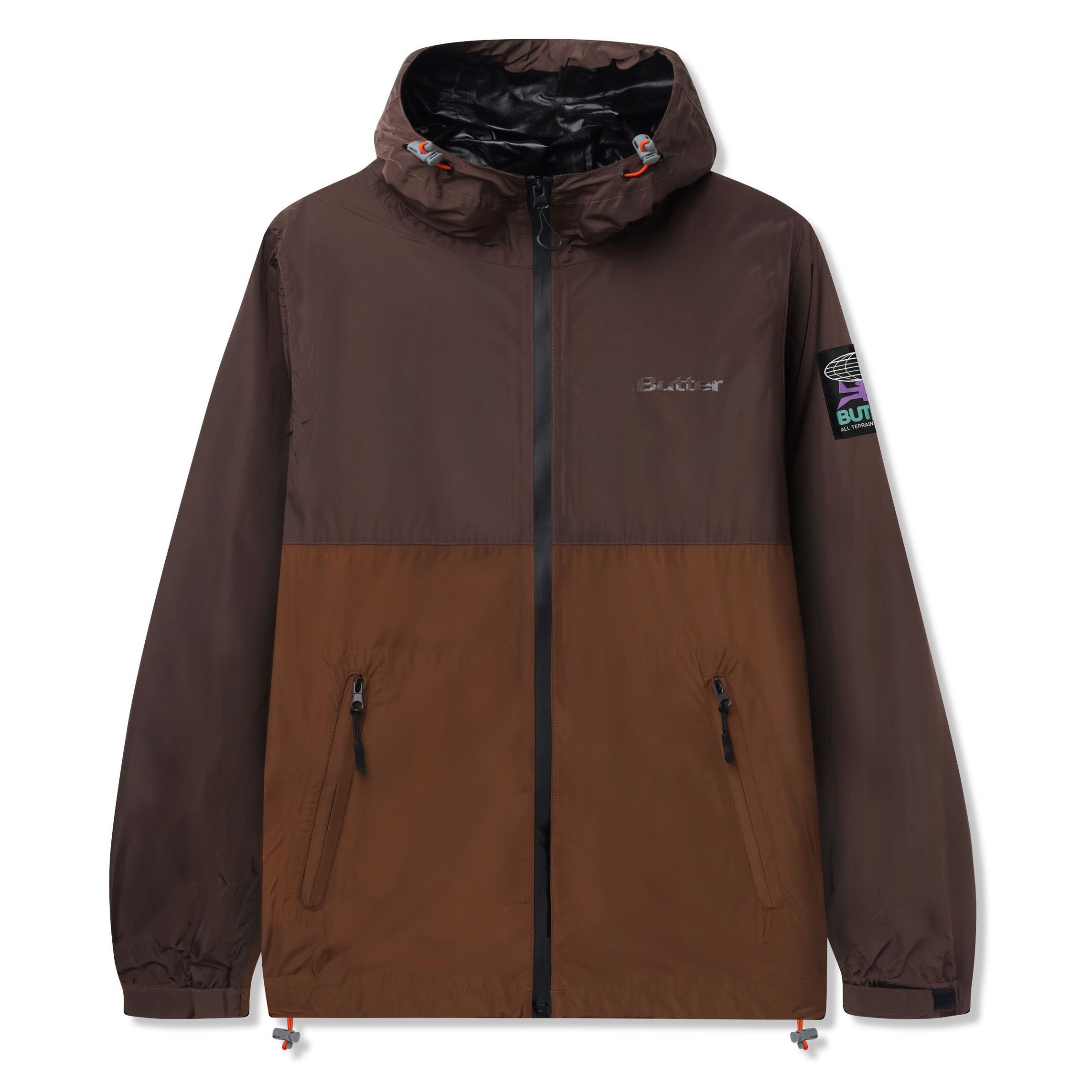 Butter Goods T-Rain Jacket Brown - Orchard Skateshop