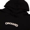 Orchard Text Emb Heavyweight Hoodie Black/Cream