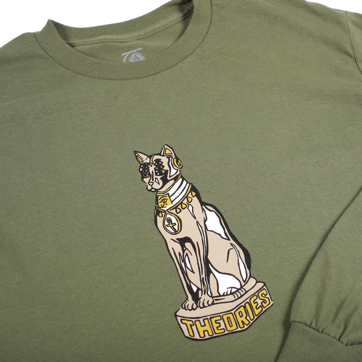 Theories Cat Goddess Longsleeve Tee Olive