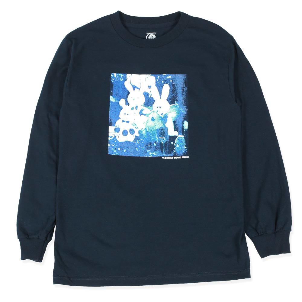 Theories Cyanotype LS Tee Navy - Orchard Skateshop