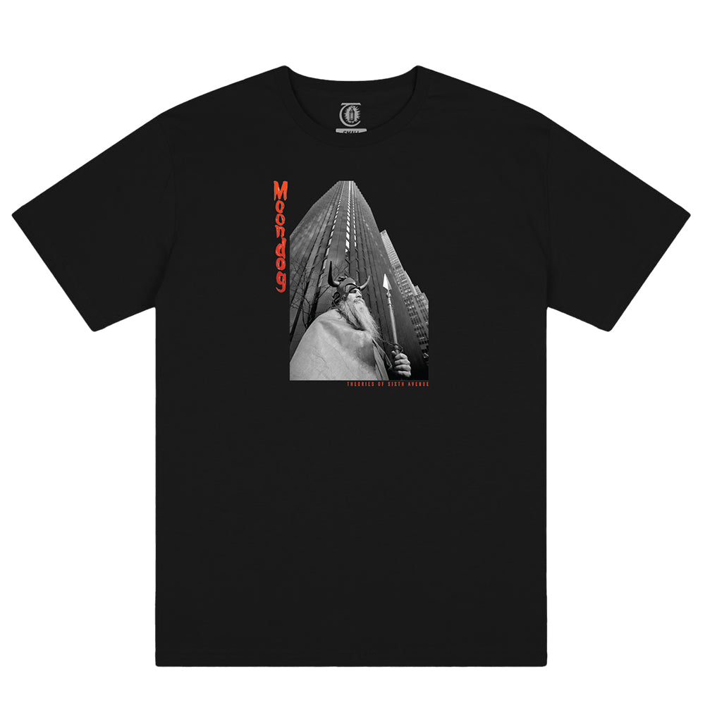 Theories Moondog Tee Black - Orchard Skateshop