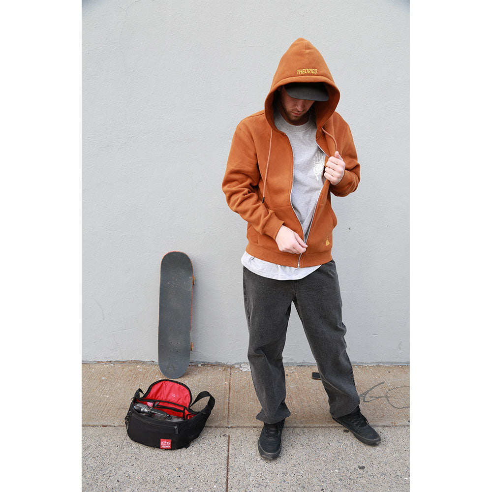 Zip hoodie orange hot sale