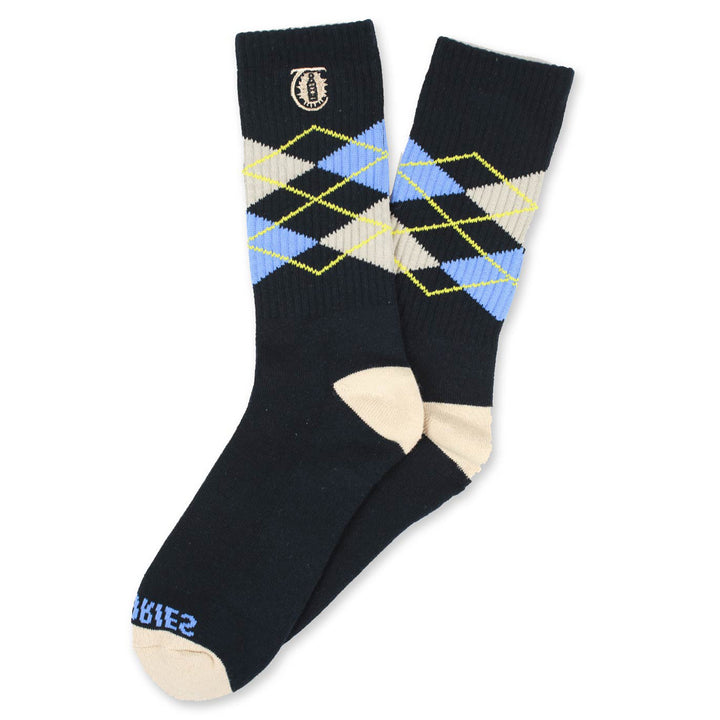 Theories Argyle Socks Black/Lavender