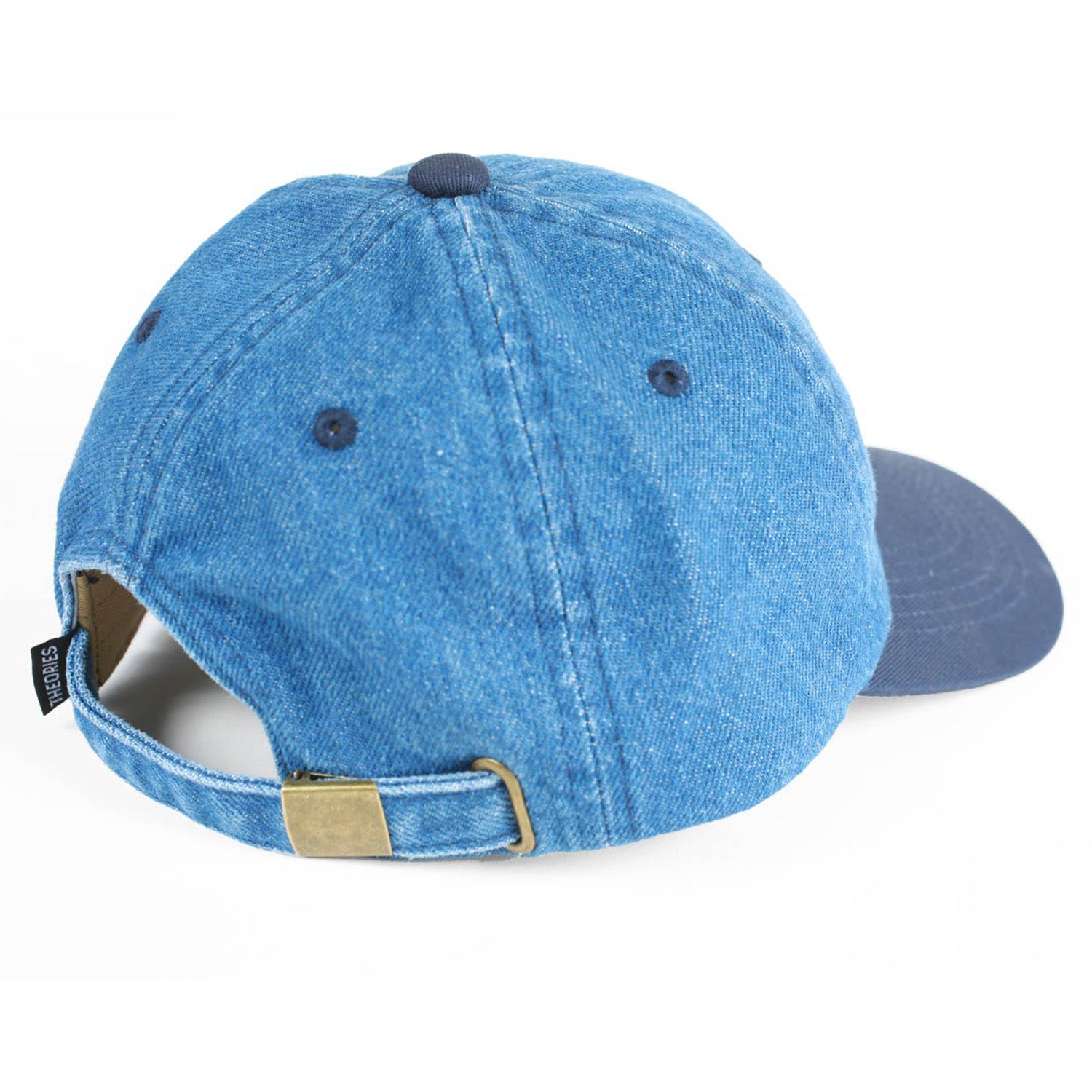 Theories Champ Strapback Hat Denim Blue