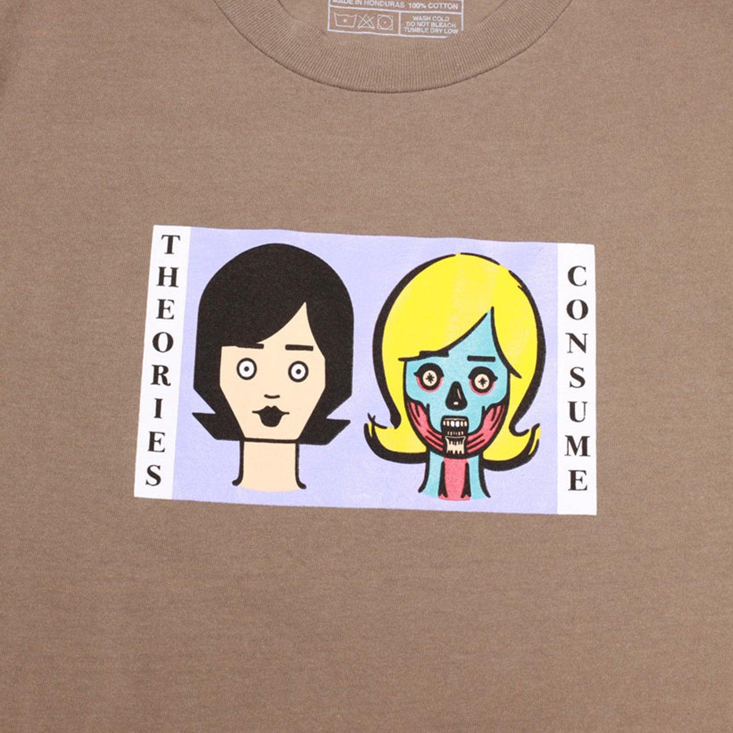 Theories Consume Garment Dyed Tee Faded Brown