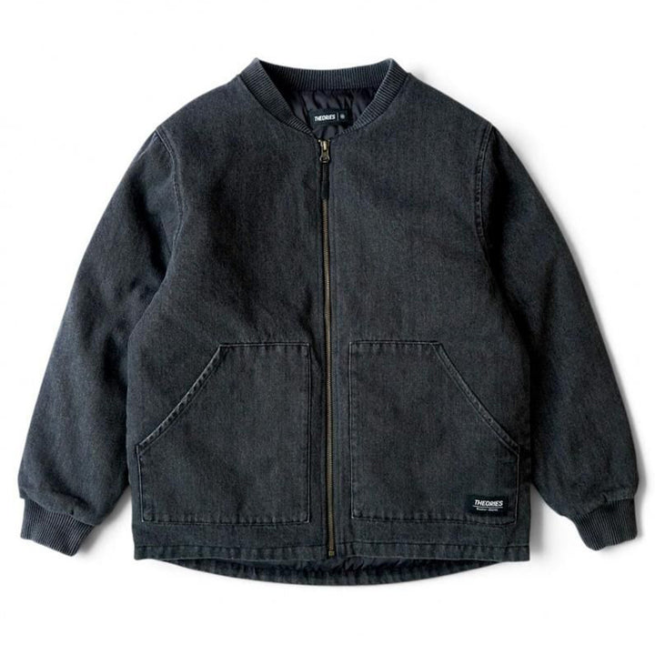 Theories Dakota Jacket Washed Black Denim