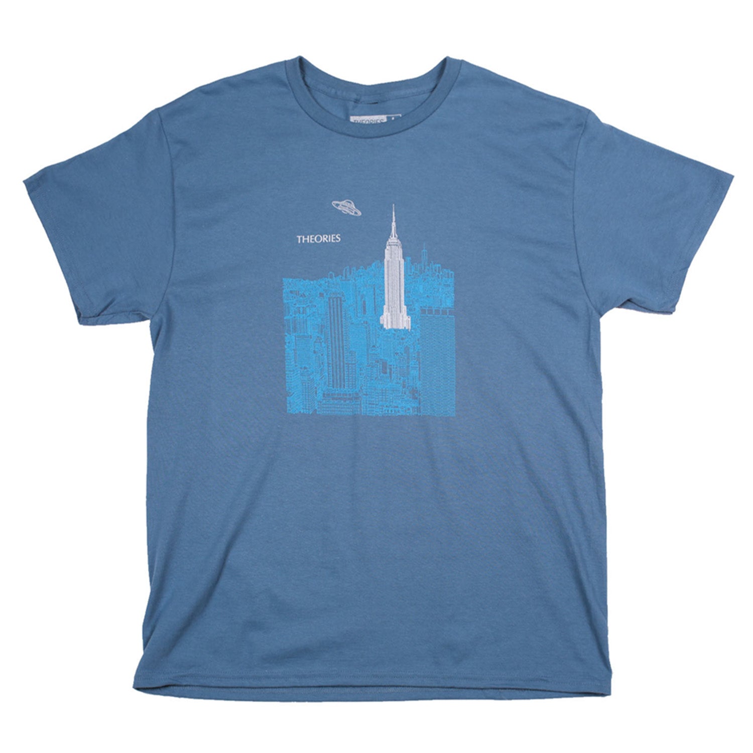 Theories Empire Tee Indigo