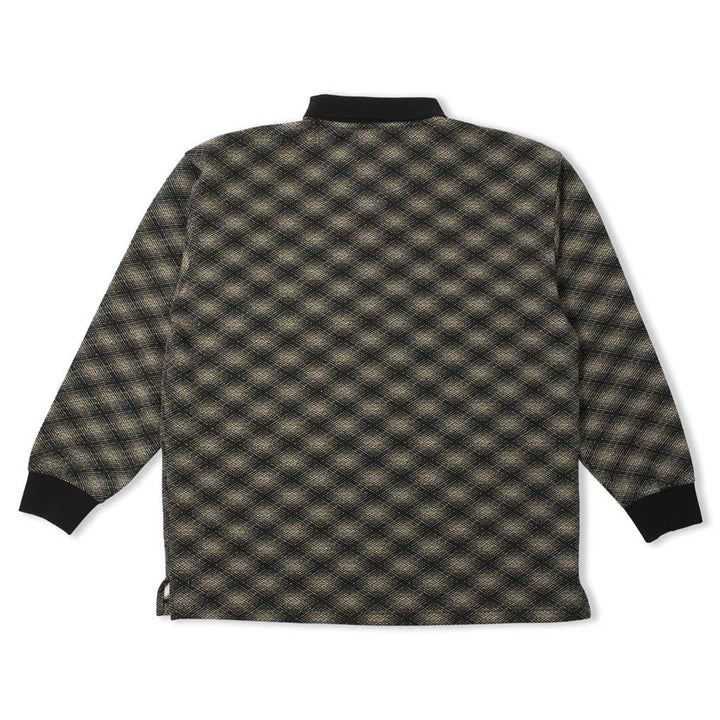 Theories E.S.P. Longsleeve Polo Shirt Black/Lilac